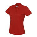Fire Red - Front - Awdis Womens-Ladies Moisture Wicking Lady Fit Polo Shirt