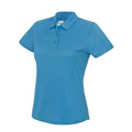 Sapphire Blue - Front - Awdis Womens-Ladies Moisture Wicking Lady Fit Polo Shirt