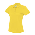Sun Yellow - Front - Awdis Womens-Ladies Moisture Wicking Lady Fit Polo Shirt