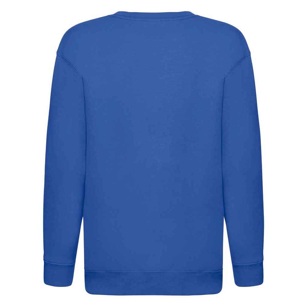 Royal Blue - Back - Fruit of the Loom Childrens-Kids Premium Drop Shoulder Sweatshirt