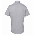 Silver - Back - Premier Mens Signature Short-Sleeved Shirt