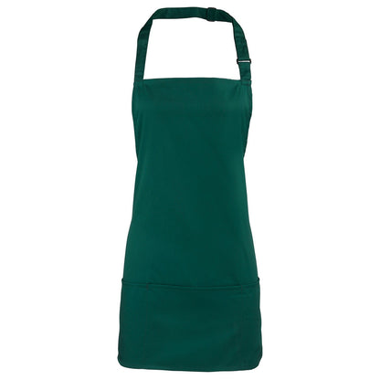 Bottle Green - Front - Premier Colours 2 in 1 Full Apron
