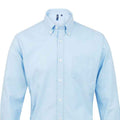 Light Blue - Back - Premier Mens Signature Oxford Long-Sleeved Shirt