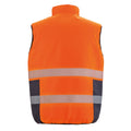 Fluorescent Orange - Back - SAFE-GUARD by Result Unisex Adult Soft Touch Reversible Safety Gilet