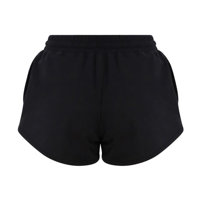 Jet Black - Back - AWDis Cool Womens-Ladies Girlie Sweat Shorts