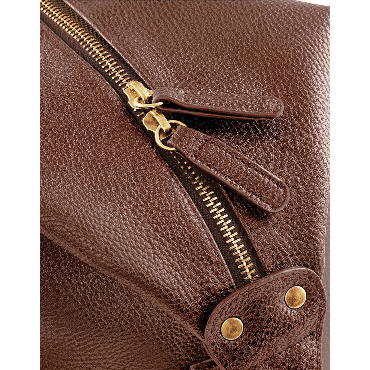 Tan - Side - Quadra Nuhide Weekender Holdall