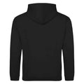 Jet Black-Heather Grey - Back - Awdis Childrens-Kids Varsity Hoodie