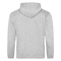 Heather Grey-Fire Red - Back - Awdis Childrens-Kids Varsity Hoodie