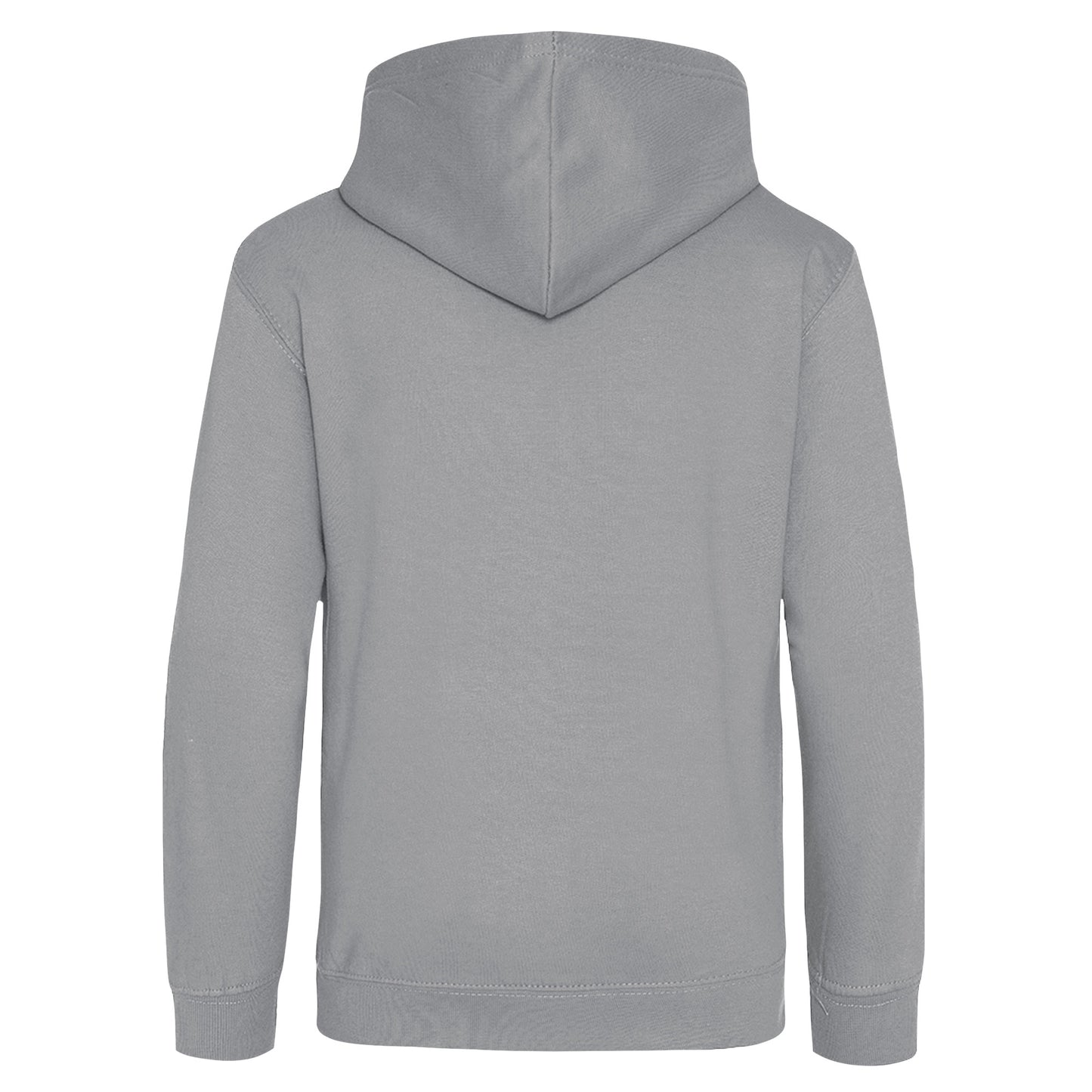 Heather Grey-French Navy - Back - Awdis Childrens-Kids Varsity Hoodie