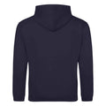 New French Navy-Heather Grey - Back - Awdis Childrens-Kids Varsity Hoodie