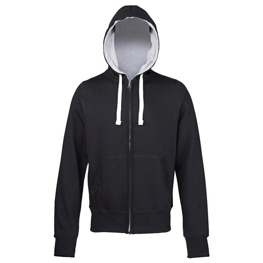 Jet Black - Front - Awdis Womens-Ladies Chunky Hoodie