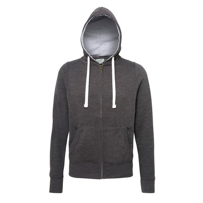 Charcoal - Front - Awdis Womens-Ladies Chunky Hoodie