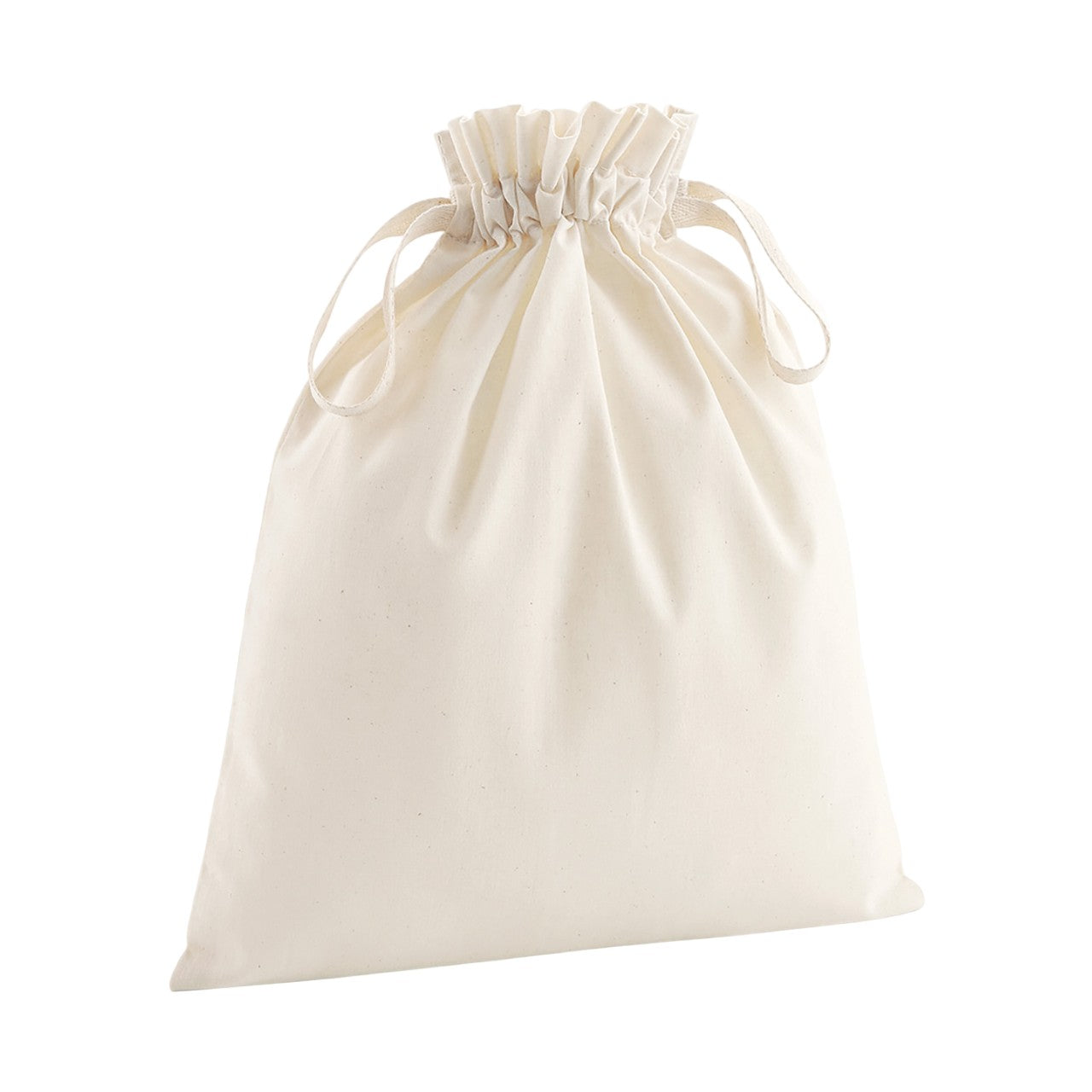 Natural - Front - Westford Mill Organic Cotton Drawstring Bag