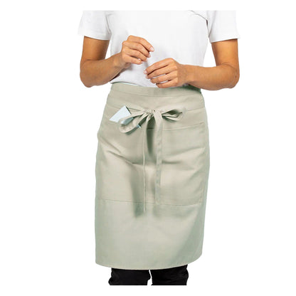 Sage - Front - Dennys Unisex Adult Polyester Pocket Waist Apron