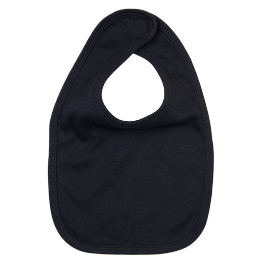 Black - Front - Babybugz Baby Plain Bib