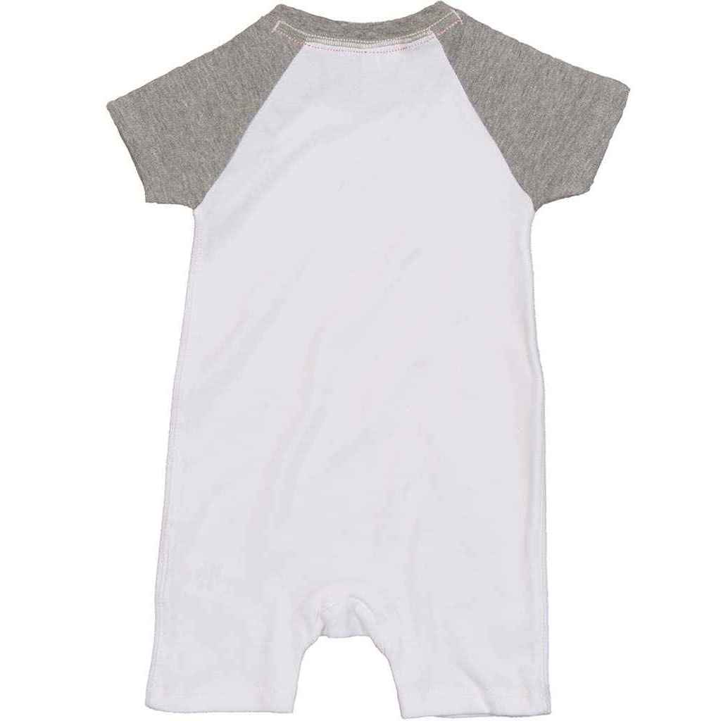 White-Heather Marl - Back - Babybugz Baby Heather Bodysuit