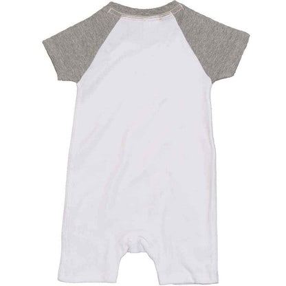 White-Heather Marl - Back - Babybugz Baby Heather Bodysuit