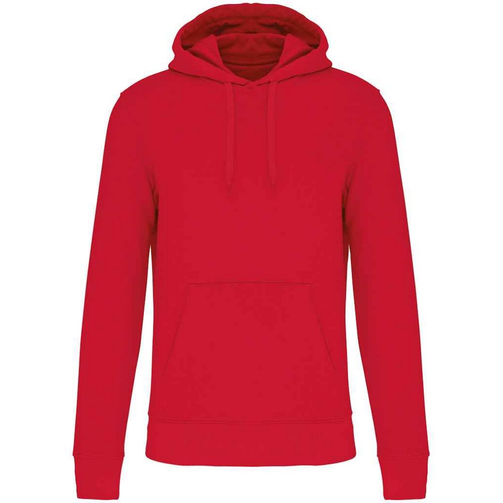 Red - Front - Kariban Mens Eco Friendly Hoodie