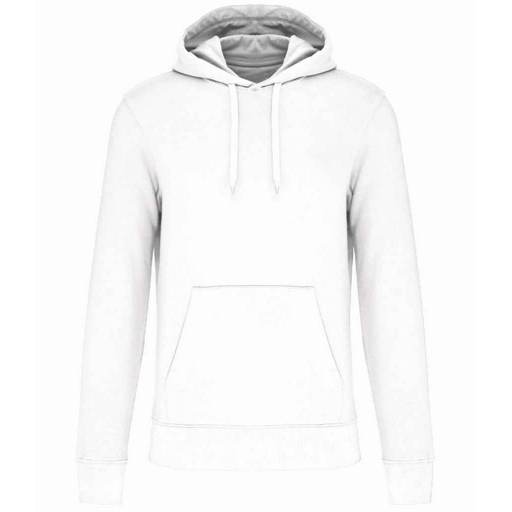 White - Front - Kariban Mens Eco Friendly Hoodie