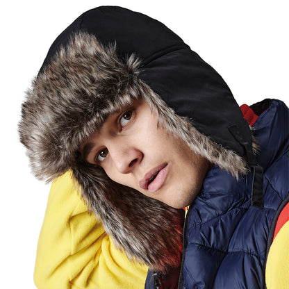 Black - Back - Beechfield Sherpa Hat