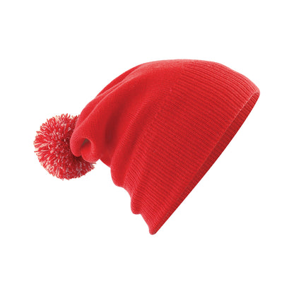 French Navy - Front - Beechfield Childrens-Kids Snowstar Beanie