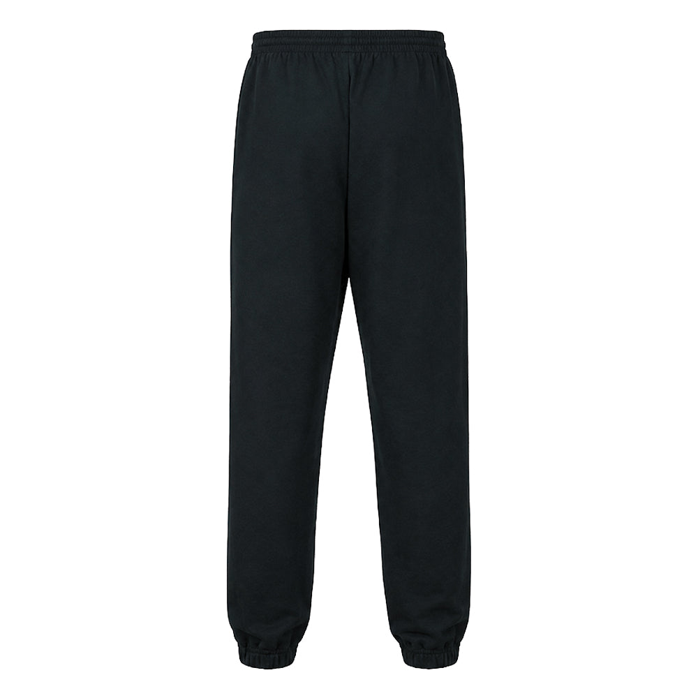 Black - Back - Tombo Unisex Adult Cuffed Tracksuit Bottoms