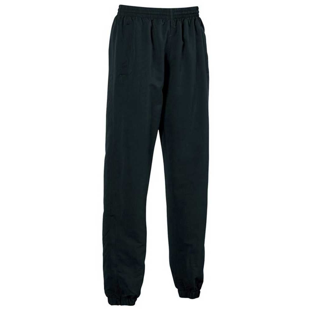 Black - Side - Tombo Unisex Adult Cuffed Tracksuit Bottoms