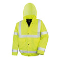 Fluorescent Yellow - Front - Result Core Unisex Adult High-Vis Winter Blouson Jacket