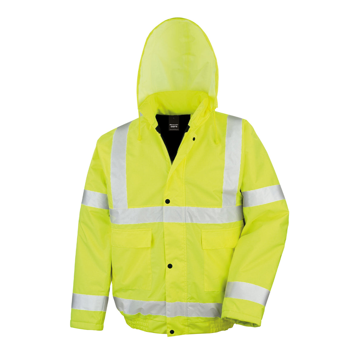Fluorescent Yellow - Front - Result Core Unisex Adult High-Vis Winter Blouson Jacket