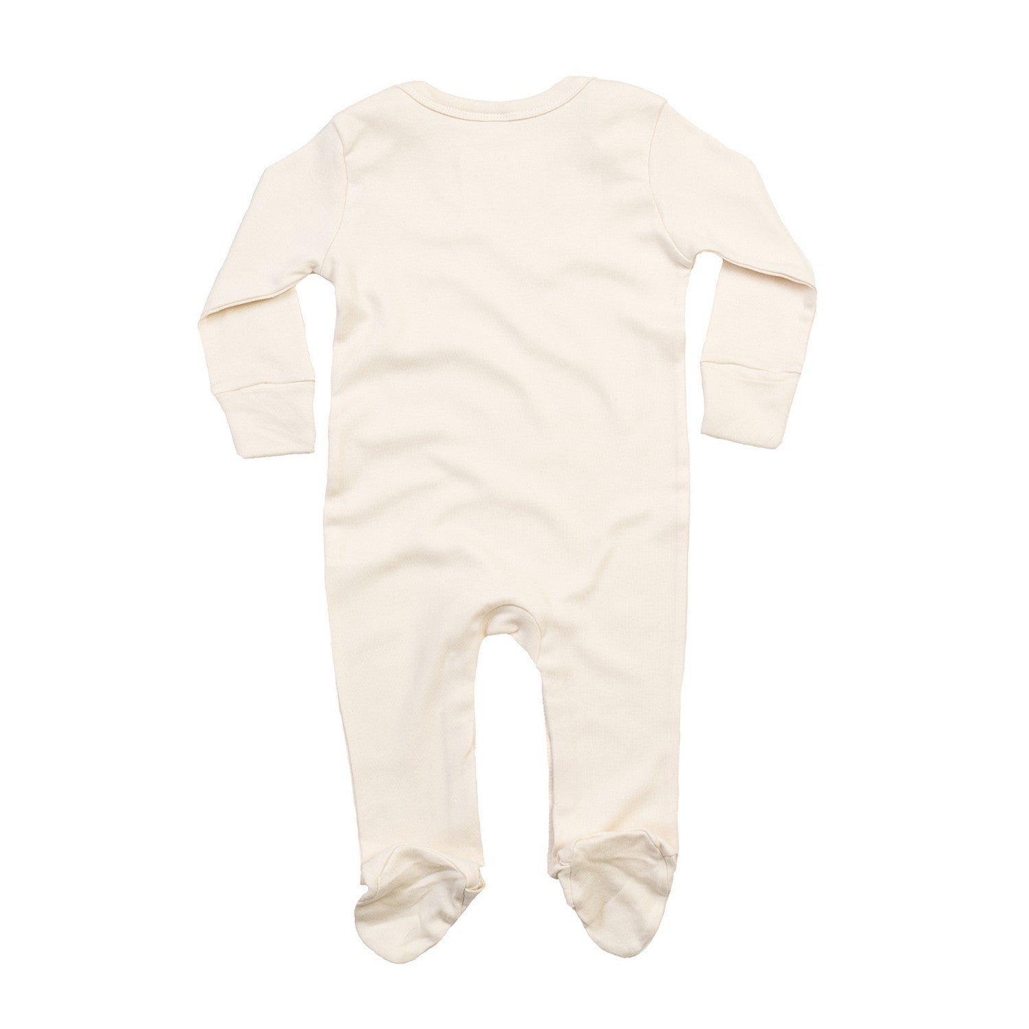 Natural - Back - Babybugz Baby Organic Sleepsuit