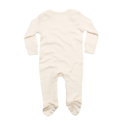 Natural - Back - Babybugz Baby Organic Sleepsuit