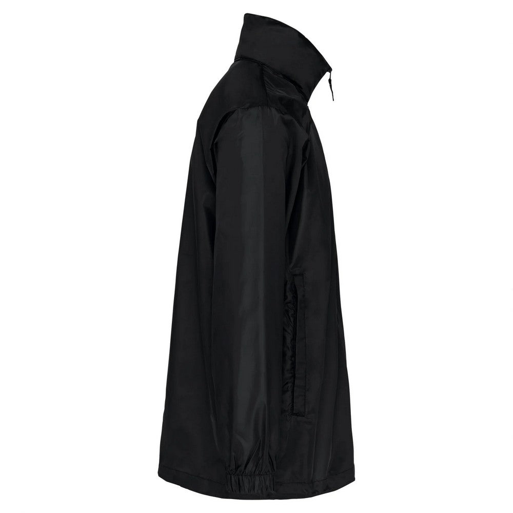Black - Side - Kariban Unisex Adult Plain Windbreaker