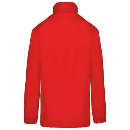 Red - Back - Kariban Unisex Adult Plain Windbreaker