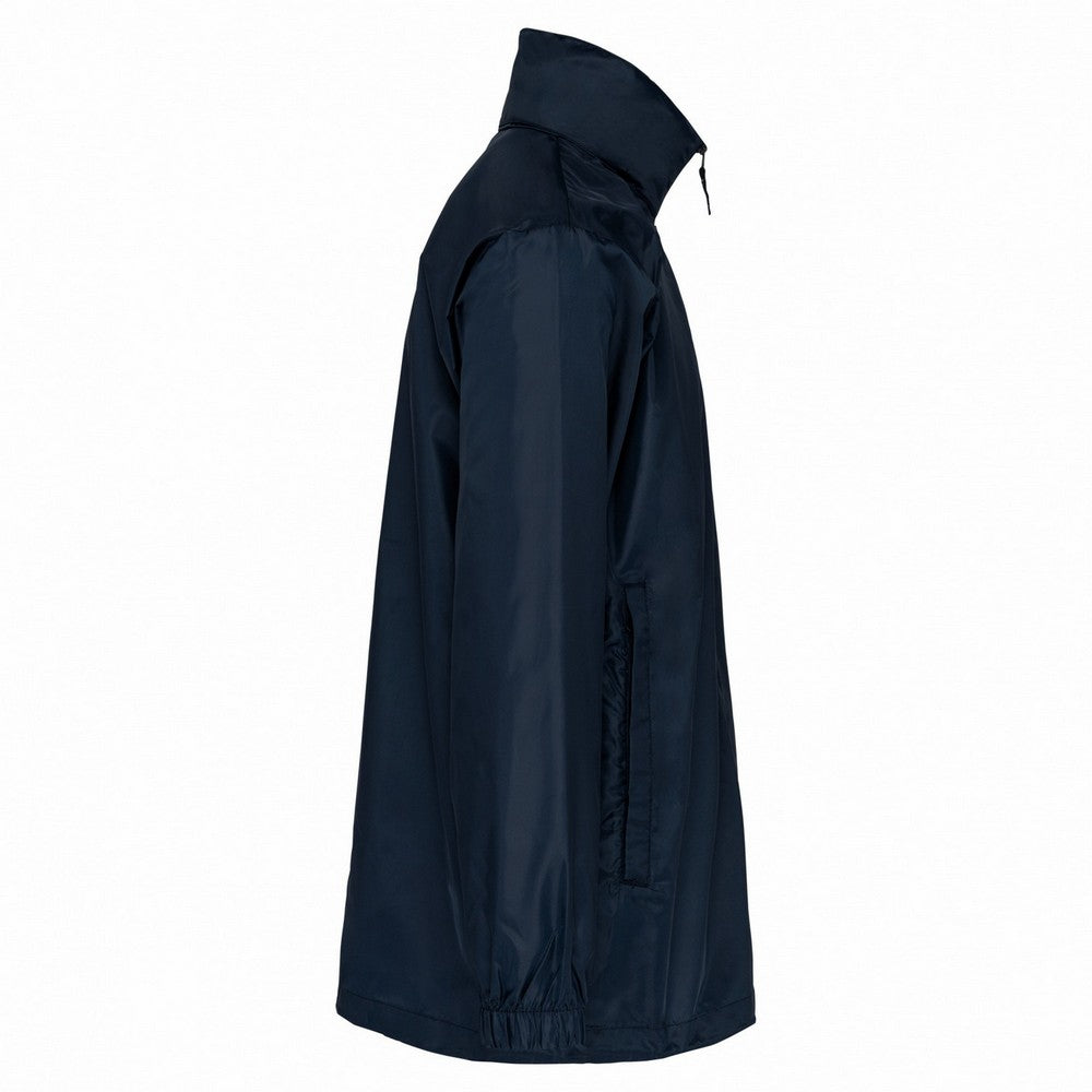 Navy - Side - Kariban Unisex Adult Plain Windbreaker