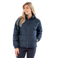 Navy - Side - Result Urban Womens-Ladies Holkham Down Feel Padded Jacket