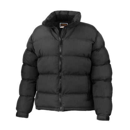 Black - Front - Result Urban Womens-Ladies Holkham Down Feel Padded Jacket