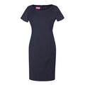 Navy - Front - Brook Taverner Womens-Ladies Sophisticated Teramo Dress