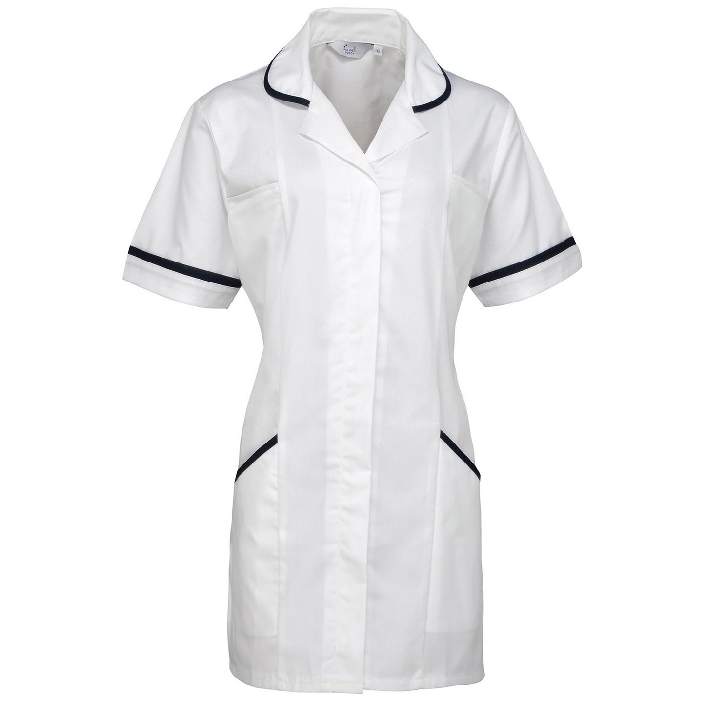 White - Front - Premier Womens-Ladies Vitality Healthcare Tunic