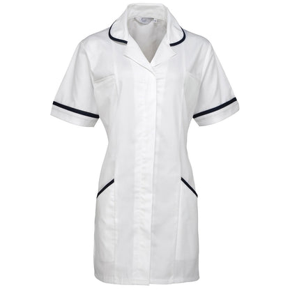 White - Front - Premier Womens-Ladies Vitality Healthcare Tunic