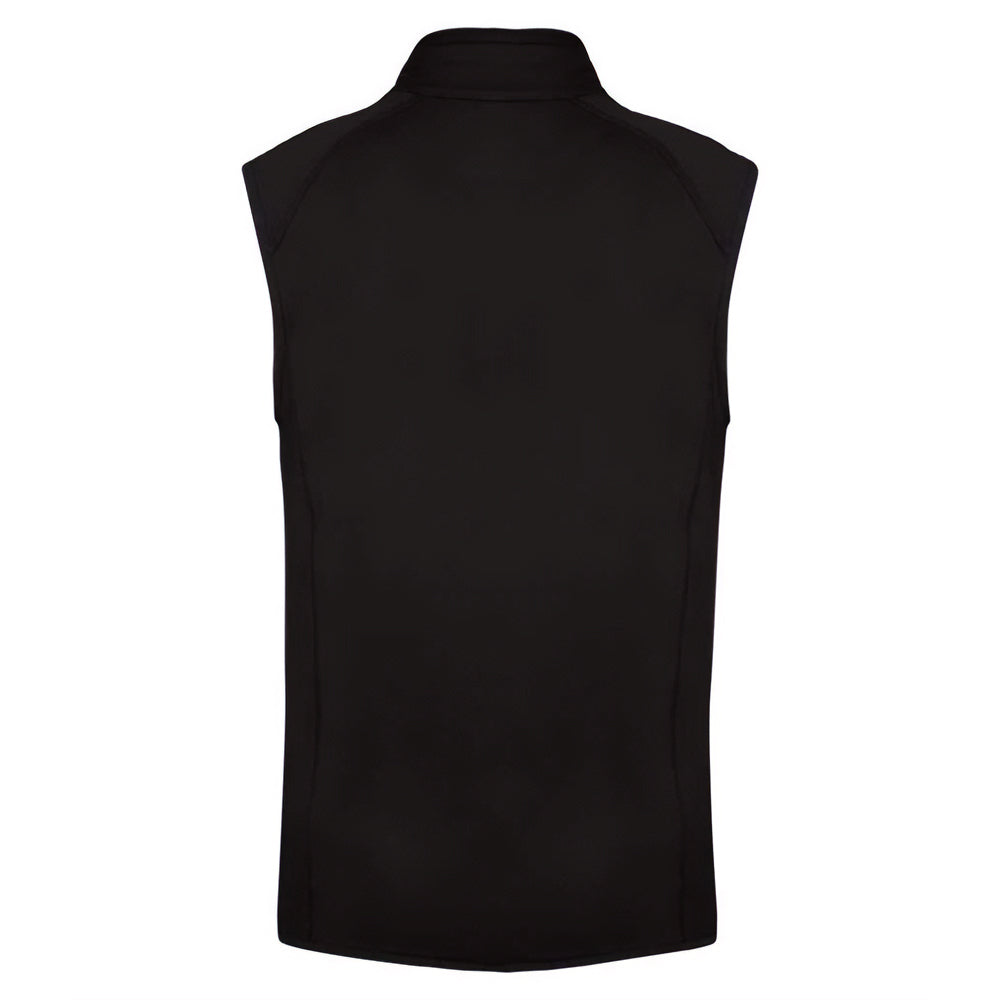 Sporty Grey-Black - Back - Proact Mens Dual Fabric Padded Sports Body Warmer