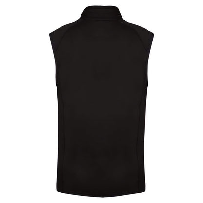 Sporty Grey-Black - Back - Proact Mens Dual Fabric Padded Sports Body Warmer