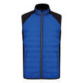 Dark Royal-Blue - Front - Proact Mens Dual Fabric Padded Sports Body Warmer