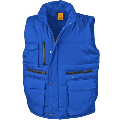 Royal Blue - Front - WORK-GUARD by Result Mens Lance Body Warmer