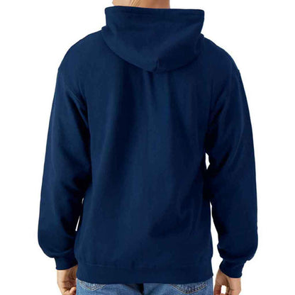 Navy - Back - Gildan Mens Softstyle Midweight Full Zip Hoodie