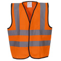 Orange - Front - Yoko Childrens-Kids Hi-Vis Waistcoat