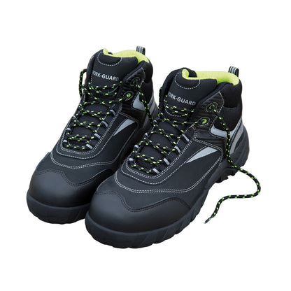 Black-Silver - Back - WORK-GUARD by Result Mens Blackwatch Nubuck Safety Boots