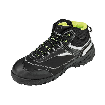 Black-Silver - Front - WORK-GUARD by Result Mens Blackwatch Nubuck Safety Boots