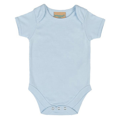 Pale Blue - Front - Larkwood Toddler Short-Sleeved Bodysuit