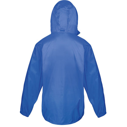 Royal Blue-Lime - Back - Result Urban Unisex Adult Stowable HDI Quest Jacket
