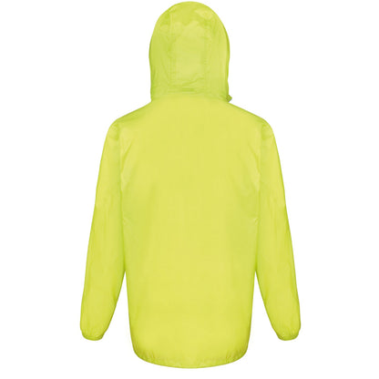Lime-Royal Blue - Back - Result Urban Unisex Adult Stowable HDI Quest Jacket